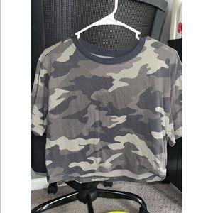 Camouflage Crop Top from Aeropostale, Size Small